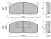 CIFAM 822-457-0 Brake Pad Set, disc brake